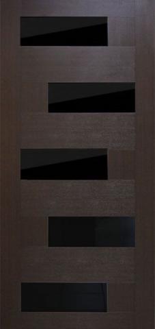 Домино с черным стеклом (венге)